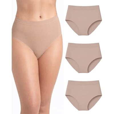 Risalti Culotte Femme Taille Haute Seamless Lot 3 – Slip Femme Taille Haute sans Couture et Etiquettes, Culottes et Slips en Microfibre Douce Plus Confortable Que Le Coton Made in Italy - Publicité Risalti Culotte Femme Taille Haute Seamless Lot 3 – Slip Femme Taille Haute sans Couture et Etiquettes, Culottes et Slips en Microfibre Douce Plus Confortable Que Le Coton Made in Italy - Publicité