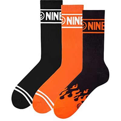 ZOOKSY Chaussettes Sportives NINETIES I Unisexes I Gym, Antidérapantes I Chaussettes Sportives Homme, Chaussettes de Gym Homme I 3 Paires I 36-40 I Flamme NOIR - Publicité ZOOKSY Chaussettes Sportives NINETIES I Unisexes I Gym, Antidérapantes I Chaussettes Sportives Homme, Chaussettes de Gym Homme I 3 Paires I 36-40 I Flamme NOIR - Publicité