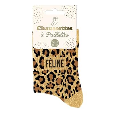 STC Chaussettes paillettes feline - Publicité STC Chaussettes paillettes feline - Publicité