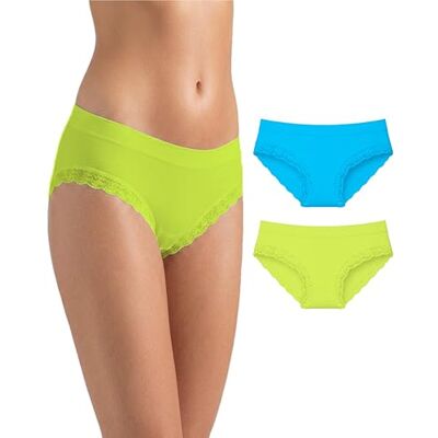 Risalti Culotte Dentelle Femme Microfibre Seamless Pcs2 – Slip Femme sans Couture et Etiquettes, Culottes et Slips Douce, Élastique et Respirante Plus Confortable Que Le Coton Made in Italy - Publicité Risalti Culotte Dentelle Femme Microfibre Seamless Pcs2 – Slip Femme sans Couture et Etiquettes, Culottes et Slips Douce, Élastique et Respirante Plus Confortable Que Le Coton Made in Italy - Publicité