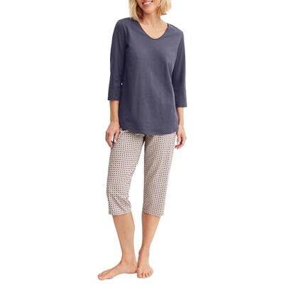 Calida Graphic Nights Pajama Set Femme (Lot de 1) 100 % coton, respirant, souple, longueur 3/4 - Publicité Calida Graphic Nights Pajama Set Femme (Lot de 1) 100 % coton, respirant, souple, longueur 3/4 - Publicité