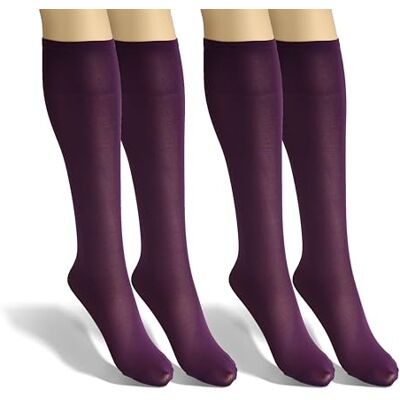sesto senso Chaussettes Montantes Genoux Femme 40 DEN Mi-Bas 2 Paires - Publicité sesto senso Chaussettes Montantes Genoux Femme 40 DEN Mi-Bas 2 Paires - Publicité