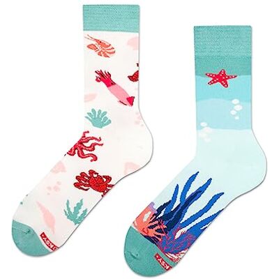 ZOOKSY Chaussettes d'été colorées pour hommes femmes 1 paire MixTury I Chaussettes d'été colorées pour hommes femmes I Chaussettes longues en coton I Trésors De La Mer I 36-40 - Publicité ZOOKSY Chaussettes d'été colorées pour hommes femmes 1 paire MixTury I Chaussettes d'été colorées pour hommes femmes I Chaussettes longues en coton I Trésors De La Mer I 36-40 - Publicité