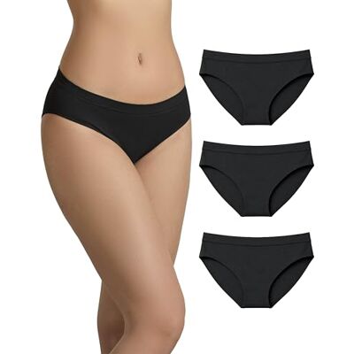 Risalti Culotte Femme Microfibre Seamless Pcs3 – Slip Femme sans Couture et Etiquettes, Culottes et Slips Douce, Élastique et Respirante Plus Confortable Que Le Coton Made in Italy - Publicité Risalti Culotte Femme Microfibre Seamless Pcs3 – Slip Femme sans Couture et Etiquettes, Culottes et Slips Douce, Élastique et Respirante Plus Confortable Que Le Coton Made in Italy - Publicité
