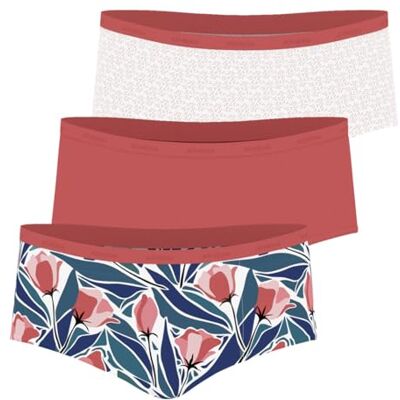 Athena Lot de 3 Boxers Femme Ecopack Mode Confort et Naturalité du Coton Stretch Ultra Doux Label Oeko-TEX® Standard 100 - Publicité Athena Lot de 3 Boxers Femme Ecopack Mode Confort et Naturalité du Coton Stretch Ultra Doux Label Oeko-TEX® Standard 100 - Publicité