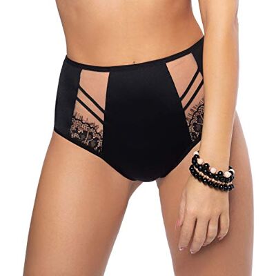 Gorsenia Femme Culotte Slip Brésilien Taille Haute Paradise - Publicité Gorsenia Femme Culotte Slip Brésilien Taille Haute Paradise - Publicité