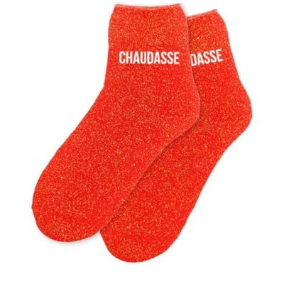 STC Chaussettes hiver femme chaudasse - Publicité STC Chaussettes hiver femme chaudasse - Publicité