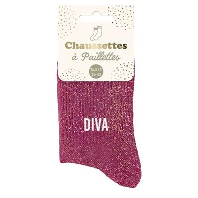STC Chaussettes paillettes diva - Publicité STC Chaussettes paillettes diva - Publicité