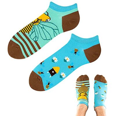 TODO Chaussettes Courtes Drôles Invisibles Femme Homme Basses, D'été Cheville De Mode pour Chaussures Basses (Abeille paradis bas, 43-46) - Publicité TODO Chaussettes Courtes Drôles Invisibles Femme Homme Basses, D'été Cheville De Mode pour Chaussures Basses (Abeille paradis bas, 43-46) - Publicité