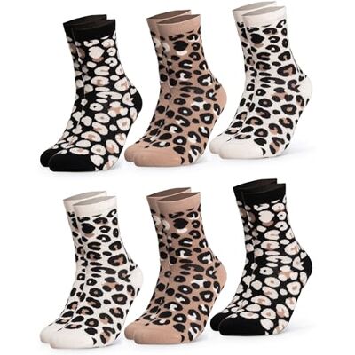 Occulto Chaussettes Coton Motif Leopard Femme Lot de 6 (modèle: ) - Publicité Occulto Chaussettes Coton Motif Leopard Femme Lot de 6 (modèle: ) - Publicité