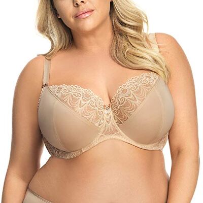 Gorsenia Femmes Soutien-Gorge Non-Rembourré K425 Casablanca, Beige Clair,100L - Publicité Gorsenia Femmes Soutien-Gorge Non-Rembourré K425 Casablanca, Beige Clair,100L - Publicité