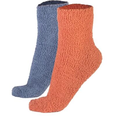 CALZITALY PACK 2 PAIRES Chaussettes Femme Polaire, Socquettes Thermiques Hivernales, Chaussettes Femme pour la Maison Bleu, Rosa, Orange 35/38, 39/42 (36/38, Teinte unie Bleu+Rose) - Publicité CALZITALY PACK 2 PAIRES Chaussettes Femme Polaire, Socquettes Thermiques Hivernales, Chaussettes Femme pour la Maison Bleu, Rosa, Orange 35/38, 39/42 (36/38, Teinte unie Bleu+Rose) - Publicité