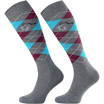 TODO Comodo Chaussettes d'équitation Carreaux STPDJ Mi-Bas d'équitation Coton Chaussette Equitation Femme, Enfant, Homme (STPDJ RS19, 39-42) - Publicité TODO Comodo Chaussettes d'équitation Carreaux STPDJ Mi-Bas d'équitation Coton Chaussette Equitation Femme, Enfant, Homme (STPDJ RS19, 39-42) - Publicité
