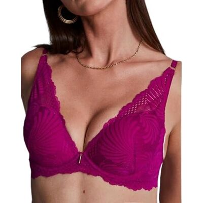 Aubade Soutien-Gorge Plunge Foulard Rythm of Desire (Radiant Pink), 90 C (EU 75), Soutien-Gorge Plunge, Rose, Dentelle:85% Polyamide 15% Elasthanne Doublure:100% Polyester - Publicité Aubade Soutien-Gorge Plunge Foulard Rythm of Desire (Radiant Pink), 90 C (EU 75), Soutien-Gorge Plunge, Rose, Dentelle:85% Polyamide 15% Elasthanne Doublure:100% Polyester - Publicité