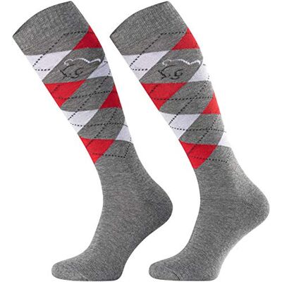 TODO Comodo Chaussettes d'équitation Carreaux STPDJ Mi-Bas d'équitation Coton Chaussette Equitation Femme, Enfant, Homme (STPDJ RS17, 39-42) - Publicité TODO Comodo Chaussettes d'équitation Carreaux STPDJ Mi-Bas d'équitation Coton Chaussette Equitation Femme, Enfant, Homme (STPDJ RS17, 39-42) - Publicité