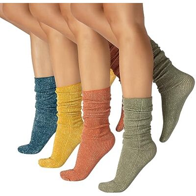 CALZITALY PACK 4 PAIRES Chaussettes Brillantes, Socquettes Côtes, Chaussettes Opaques Multicolore Made in Italy (Taille unique, 4 PAIRES LUREX– ASSA) - Publicité CALZITALY PACK 4 PAIRES Chaussettes Brillantes, Socquettes Côtes, Chaussettes Opaques Multicolore Made in Italy (Taille unique, 4 PAIRES LUREX– ASSA) - Publicité