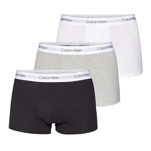 Calvin Klein Men's, Trunk 3Pk , Multi (Grey Heather, White, Black), S - Publicité Calvin Klein Men's, Trunk 3Pk , Multi (Grey Heather, White, Black), S - Publicité