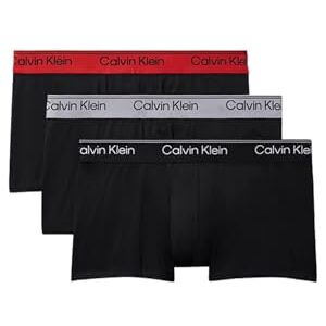 Calvin Klein Low Rise Trunk Lot de 3 Coloris Noir, Taille Large 0AZ Noir Noir avec Sleet WB Noir Large - Publicité Calvin Klein Low Rise Trunk Lot de 3 Coloris Noir, Taille Large 0AZ Noir Noir avec Sleet WB Noir Large - Publicité