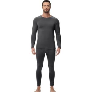 wirarpa Ensemble de sous-vêtements Thermiques Homme Doublé Polaire Haut & Bas Maillot de Corps Longues et Pantalon Pyjama Hiver Gris Foncé Taille XL - Publicité wirarpa Ensemble de sous-vêtements Thermiques Homme Doublé Polaire Haut & Bas Maillot de Corps Longues et Pantalon Pyjama Hiver Gris Foncé Taille XL - Publicité