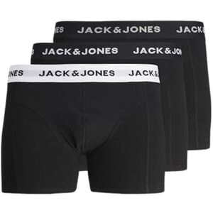 Jack & Jones Jacsolid Trunks 3 Pack Op Homme Jacsolid Trunks Lot de 3 boxers, Noir Blanc, L - Publicité Jack & Jones Jacsolid Trunks 3 Pack Op Homme Jacsolid Trunks Lot de 3 boxers, Noir Blanc, L - Publicité