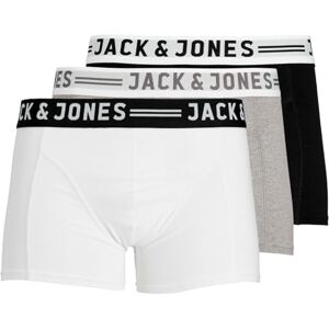 Jack & Jones Lot de 3 Shorts pour Homme Grande Taille, Gris Clair mélangé/Noir/Blanc, M - Publicité Jack & Jones Lot de 3 Shorts pour Homme Grande Taille, Gris Clair mélangé/Noir/Blanc, M - Publicité