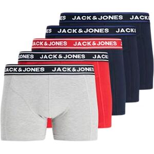 Jack & Jones 5 Pack Jachector Solid Trunks Lot de 5 Boxers Poly, Gris Clair chiné, x Hommes - Publicité Jack & Jones 5 Pack Jachector Solid Trunks Lot de 5 Boxers Poly, Gris Clair chiné, x Hommes - Publicité