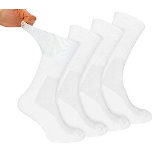 Dr.Socks 4 Paires Chaussettes Sans Elastique pour Diabetiques Bambou Extra Larges Chaussettes Pied Sensible (46-50, Blanc) - Publicité Dr.Socks 4 Paires Chaussettes Sans Elastique pour Diabetiques Bambou Extra Larges Chaussettes Pied Sensible (46-50, Blanc) - Publicité
