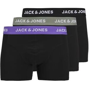 Jack & Jones Jacaxel Solid Trunks Lot de 3 Boxers Sn Caleçon Boxeur, Black/Pack : Black-Black, M Hommes - Publicité Jack & Jones Jacaxel Solid Trunks Lot de 3 Boxers Sn Caleçon Boxeur, Black/Pack : Black-Black, M Hommes - Publicité