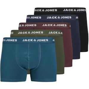 Jack & Jones JACTEO Solid Trunks 5 Pack Caleçon Boxeur, Navy Blazer/Pack:Vineyard Wine-Black-Kombu Green-Legion Blue, XXL Homme - Publicité Jack & Jones JACTEO Solid Trunks 5 Pack Caleçon Boxeur, Navy Blazer/Pack:Vineyard Wine-Black-Kombu Green-Legion Blue, XXL Homme - Publicité