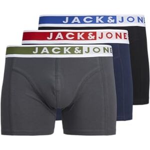 Jack & Jones Jackarim Solid Trunks Lot de 3 Boxers, Aurora Red/Pack : Cypress – True Blue, M - Publicité Jack & Jones Jackarim Solid Trunks Lot de 3 Boxers, Aurora Red/Pack : Cypress – True Blue, M - Publicité