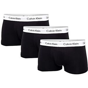 Calvin Klein Lot de 3 Trunks taille basse en coton stretch pour homme Noir S - Publicité Calvin Klein Lot de 3 Trunks taille basse en coton stretch pour homme Noir S - Publicité