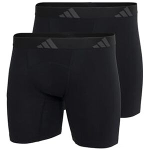 Adidas Herren Unterwäsche Boxershorts 2er Pack Boxer Brief (2pk) -Active Flex Cotton Ergonomic sous-vêtement, Noir , M Hommes - Publicité Adidas Herren Unterwäsche Boxershorts 2er Pack Boxer Brief (2pk) -Active Flex Cotton Ergonomic sous-vêtement, Noir , M Hommes - Publicité