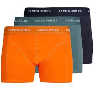 Jack & Jones Jacmiles Solid Trunks Lot de 3 Boxers pour Homme, Goblin Blue., L - Publicité Jack & Jones Jacmiles Solid Trunks Lot de 3 Boxers pour Homme, Goblin Blue., L - Publicité