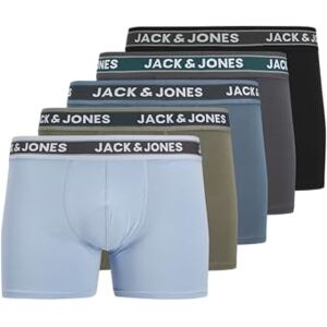 Jack & Jones Jacevan Solid Trunks Lot de 5 Boxers Solides pour Homme, Noir, XX_l - Publicité Jack & Jones Jacevan Solid Trunks Lot de 5 Boxers Solides pour Homme, Noir, XX_l - Publicité