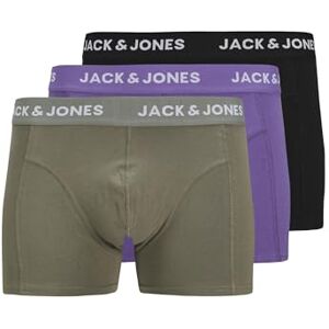Jack & Jones Jacrob Solid Trunks Lot de 3 Boxers Sn Caleçon Boxeur, Vert Agave/Pack : Noir-Violet Opulence, XXL Hommes - Publicité Jack & Jones Jacrob Solid Trunks Lot de 3 Boxers Sn Caleçon Boxeur, Vert Agave/Pack : Noir-Violet Opulence, XXL Hommes - Publicité