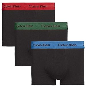 Calvin Klein Low Rise Trunk 3pk, Boxer Homme, Noir (B EDEN/ VALLARTA BLUE/ TEMPER WB BZP), Small - Publicité Calvin Klein Low Rise Trunk 3pk, Boxer Homme, Noir (B EDEN/ VALLARTA BLUE/ TEMPER WB BZP), Small - Publicité