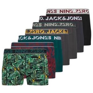 Jack & Jones Jackendric Trunks Lot de 7 Boxers pour Homme, Noir, M - Publicité Jack & Jones Jackendric Trunks Lot de 7 Boxers pour Homme, Noir, M - Publicité