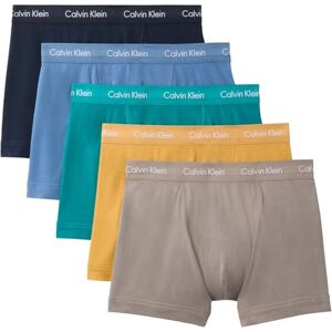 Calvin Klein Men Trunk 5pk Yellow (Driftwood/Moonlight Blue/Fanfare/) XL - Publicité Calvin Klein Men Trunk 5pk Yellow (Driftwood/Moonlight Blue/Fanfare/) XL - Publicité