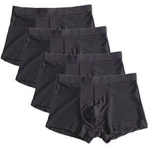 BLOMDE Boxers Hommes 4Pcs Fibre De Bambou Plus Shorts De Grande Taille sous-Vêtements Respirants 5XL 6XL 7XL 8XL-Noir_6XL_4 Pièces - Publicité BLOMDE Boxers Hommes 4Pcs Fibre De Bambou Plus Shorts De Grande Taille sous-Vêtements Respirants 5XL 6XL 7XL 8XL-Noir_6XL_4 Pièces - Publicité
