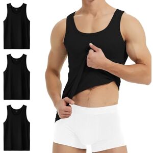 YouShow Débardeur Homme Coton Noir Maillot de Corps Lot de 3 Marcel Homme Sport Gym 5XL - Publicité YouShow Débardeur Homme Coton Noir Maillot de Corps Lot de 3 Marcel Homme Sport Gym 5XL - Publicité