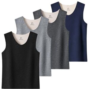 Rainjia Lot de 4 maillots de corps thermiques sans manches pour homme M à XXL Sous-vêtements thermiques avec micro-polaire Sous-vêtements thermiques sans manches Débardeur thermique 55-95 kg - Publicité Rainjia Lot de 4 maillots de corps thermiques sans manches pour homme M à XXL Sous-vêtements thermiques avec micro-polaire Sous-vêtements thermiques sans manches Débardeur thermique 55-95 kg - Publicité