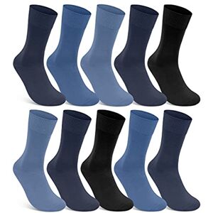 sockenkauf24 10 paires de chaussettes habillées pour femmes et hommes 100% coton sans couture et sans bandes élastiques désagréables (47-50, 4 x Marine 4 x Denim 2 x Noir) - Publicité sockenkauf24 10 paires de chaussettes habillées pour femmes et hommes 100% coton sans couture et sans bandes élastiques désagréables (47-50, 4 x Marine 4 x Denim 2 x Noir) - Publicité