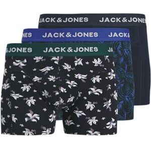 Jack & Jones Jactodd Flower Trunks Lot de 3 Boxers, Bleu Dazzling, x_l - Publicité Jack & Jones Jactodd Flower Trunks Lot de 3 Boxers, Bleu Dazzling, x_l - Publicité