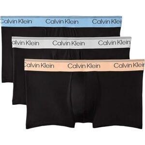 Calvin Klein Men Low Rise Trunk 3PK Black (Black Bodies w/Gulf Blue/Light Cas) XXL - Publicité Calvin Klein Men Low Rise Trunk 3PK Black (Black Bodies w/Gulf Blue/Light Cas) XXL - Publicité