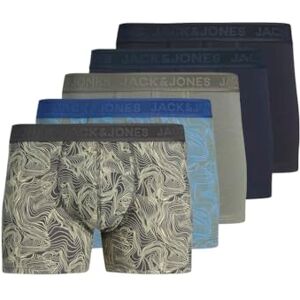 Jack & Jones Plus Jaccameron Trunks Lot de 5 Boxers, Asphalte/Paquet : True Blue Night Sky Castor Gray Noir, 3XL - Publicité Jack & Jones Plus Jaccameron Trunks Lot de 5 Boxers, Asphalte/Paquet : True Blue Night Sky Castor Gray Noir, 3XL - Publicité