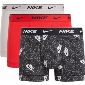 Nike Trunk 3PK sous-vêtements, Blk NK LG PRNT/COLGE Grey/Uni Rouge, XS Homme - Publicité Nike Trunk 3PK sous-vêtements, Blk NK LG PRNT/COLGE Grey/Uni Rouge, XS Homme - Publicité