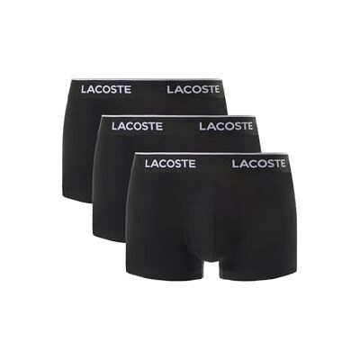 Lacoste 3-Pack Stretch Cotton Boxers pour Homme Noir M - Publicité Lacoste 3-Pack Stretch Cotton Boxers pour Homme Noir M - Publicité