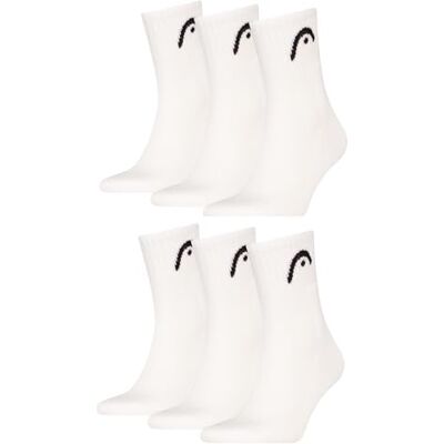 HEAD Lot de 6 paires de chaussettes de sport Performance Short Crew pour homme, Blanc, 35-38 - Publicité HEAD Lot de 6 paires de chaussettes de sport Performance Short Crew pour homme, Blanc, 35-38 - Publicité