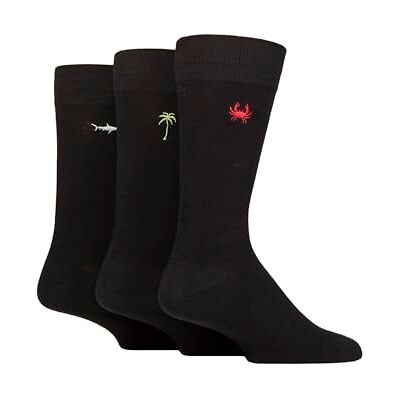 SockShop Wildfeet Homme Embroidered Chaussettes Paquet de 3 - Publicité SockShop Wildfeet Homme Embroidered Chaussettes Paquet de 3 - Publicité