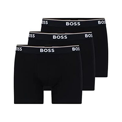 BOSS Hommes Boxer Brief 3P CO/EL Lot de Trois Boxers Longs en Coton Stretch - Publicité BOSS Hommes Boxer Brief 3P CO/EL Lot de Trois Boxers Longs en Coton Stretch - Publicité